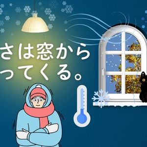 寒さは窓からやってくる