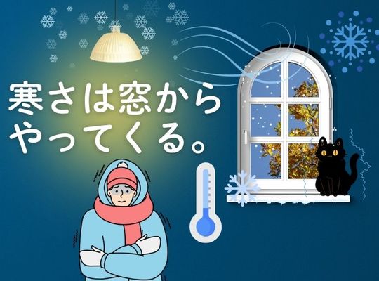寒さは窓からやってくる