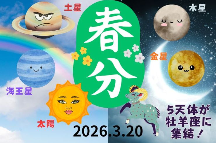 春分の日～天体の集結～